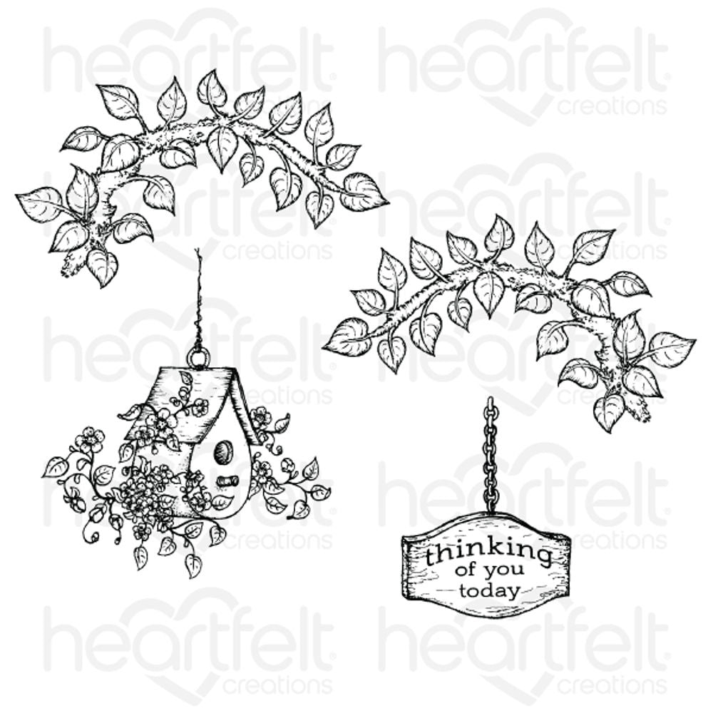 Cherry Blossom Retreat Cling Stamp Set