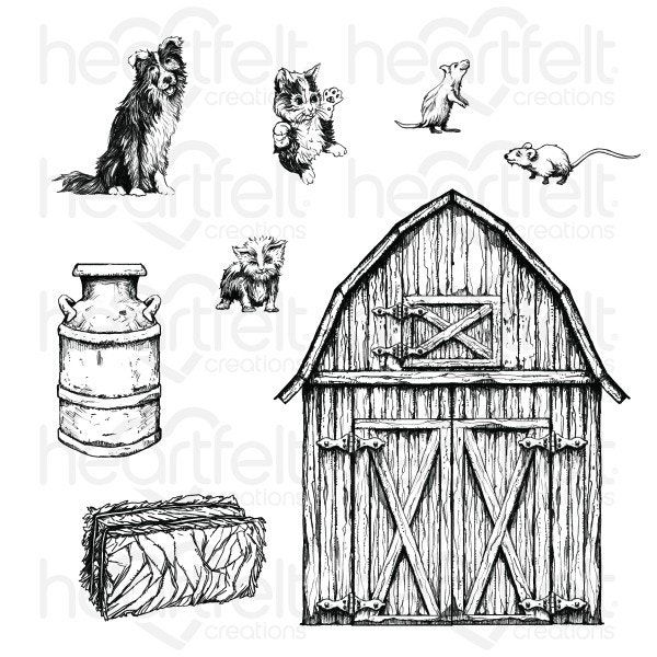 Home on the Farm Cling Stamp Set