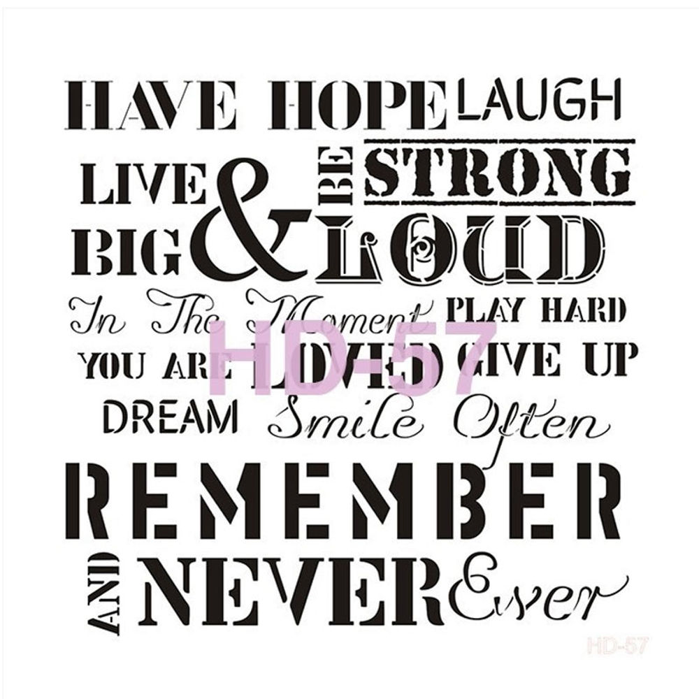 HD-57 - Home Decor Stencil