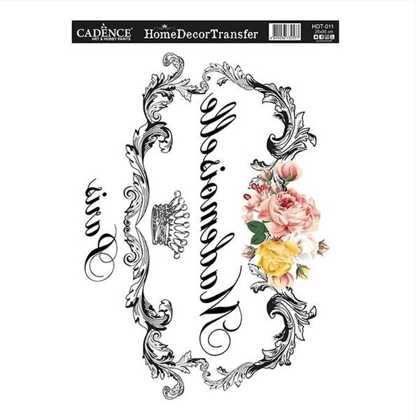 Mademoiselle Paris - Home Decor Transfer