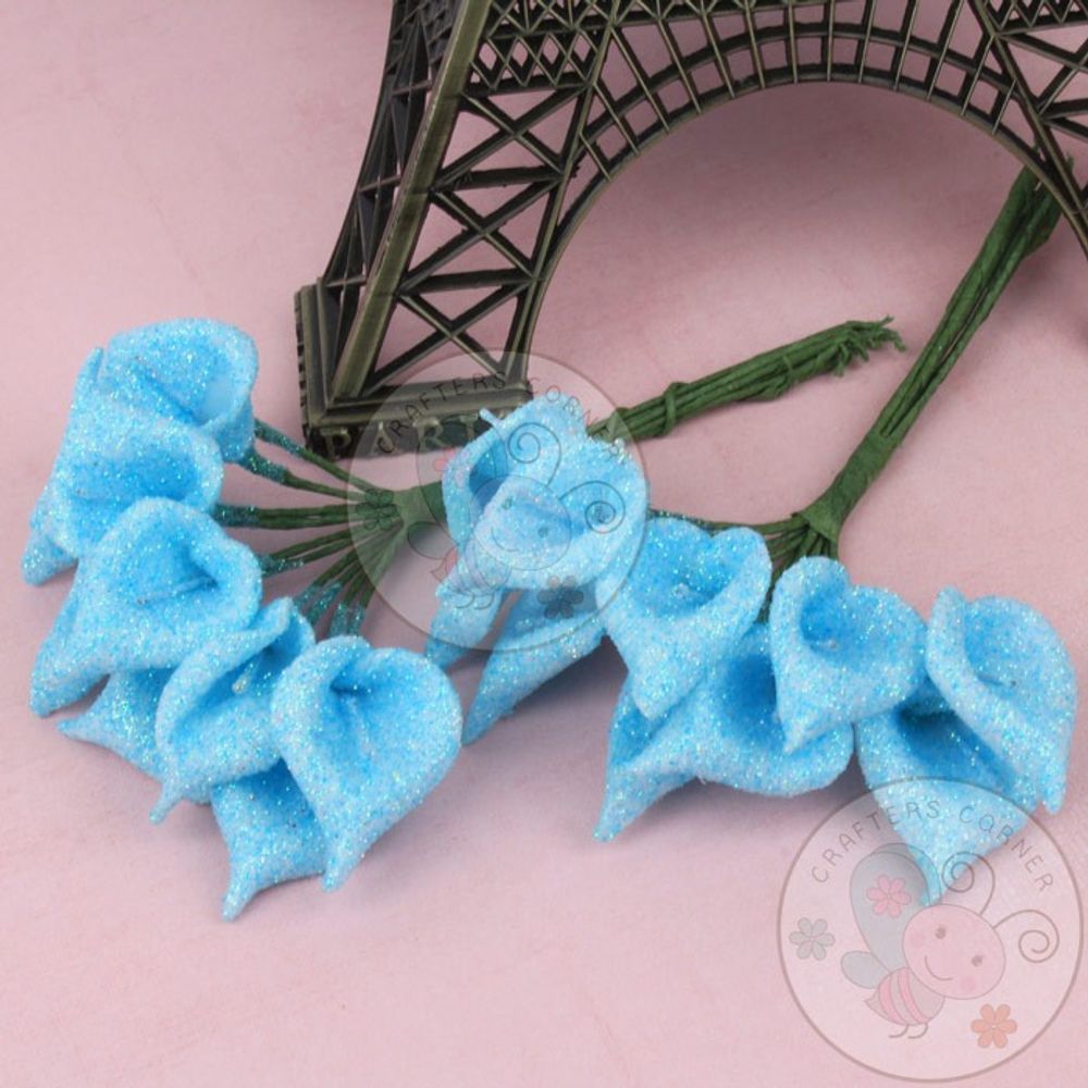 Calla Lily - Glitter Blue
