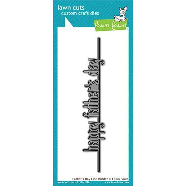 Father's Day Line Border - Die