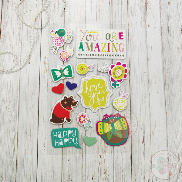 3D You Are Amazing Stickers