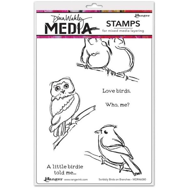 Scribbly Birds On Branches