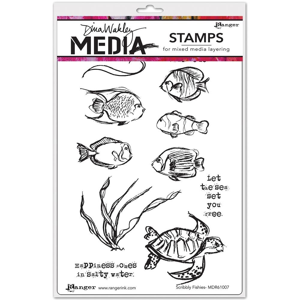 Scribbly Fishes - Stamps