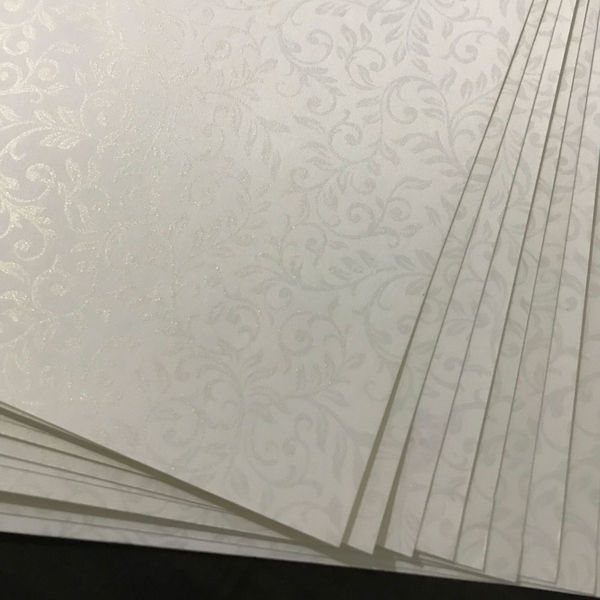 Metallic Flourish Paper - 12" x 11.9"