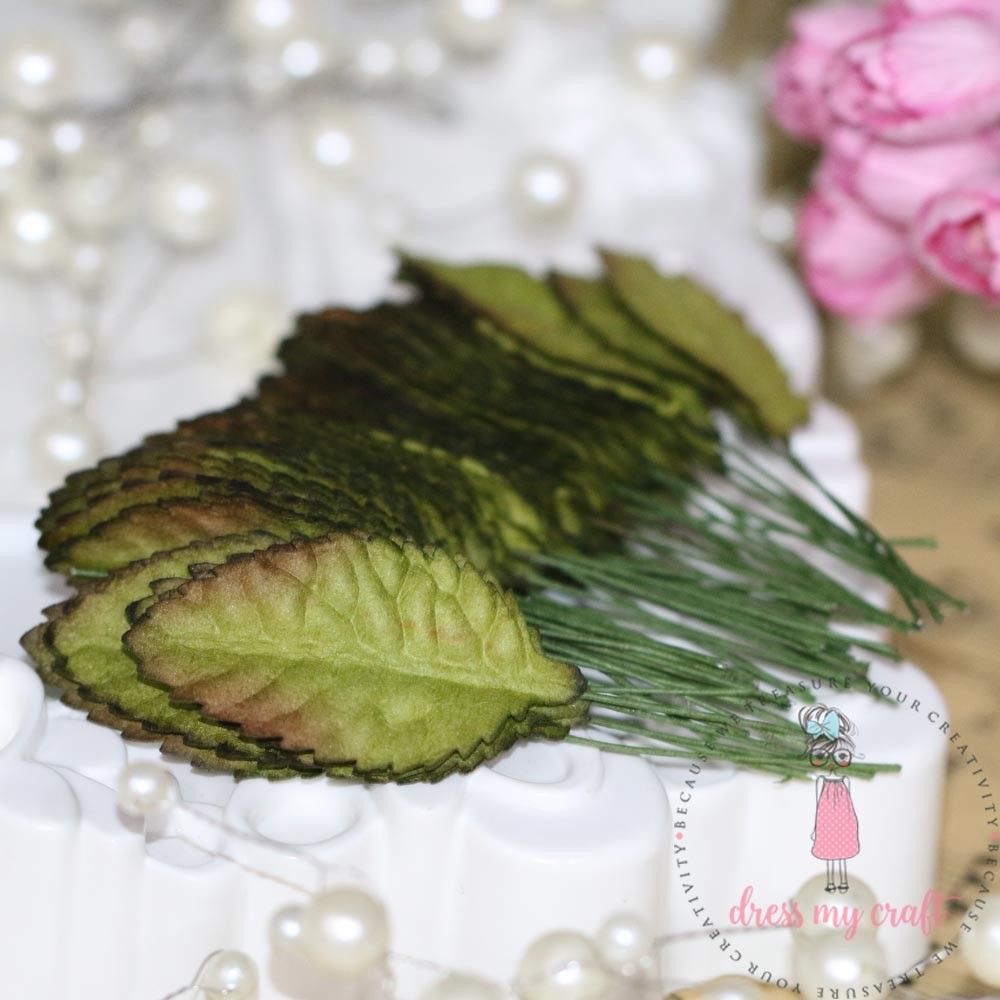 Rose Leaves - Shaded Green