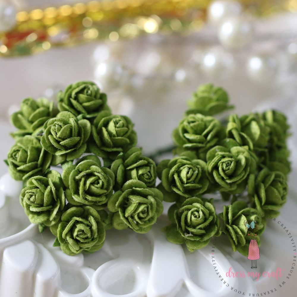Micro Mini Roses - Dark Olive – CRAFTERS CORNER