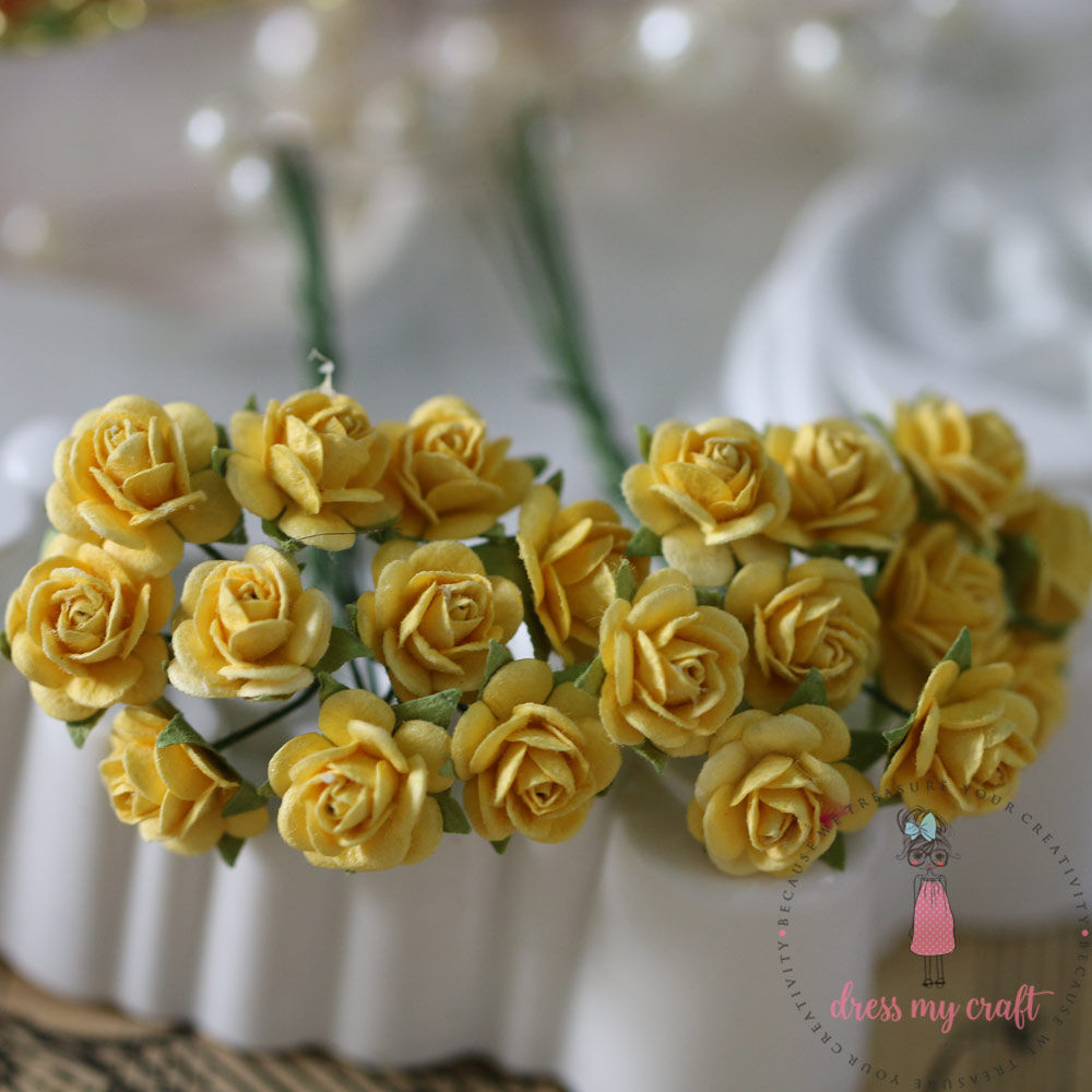 Micro Mini Roses - Yellow – CRAFTERS CORNER