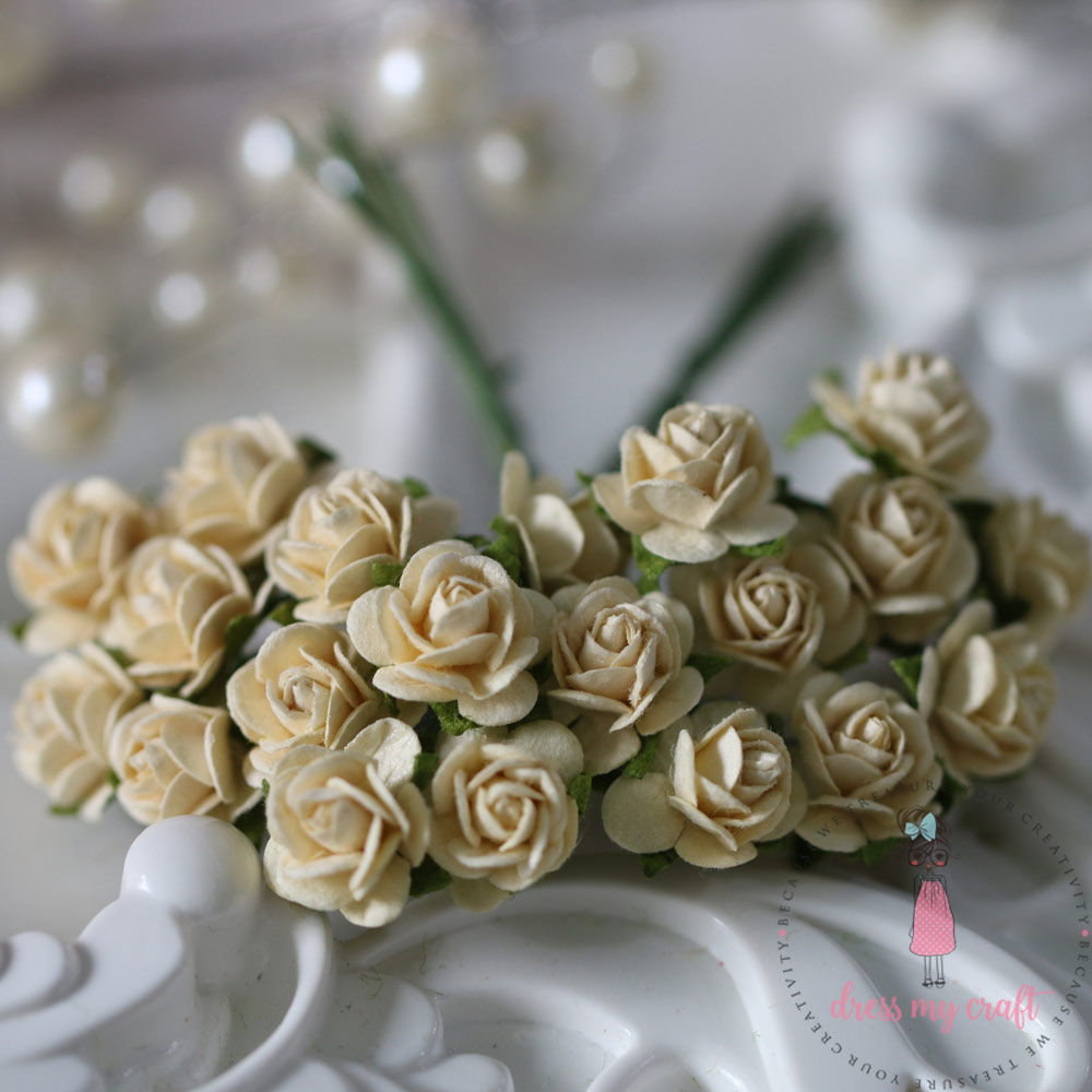 Micro Mini Roses - Cream Yellow