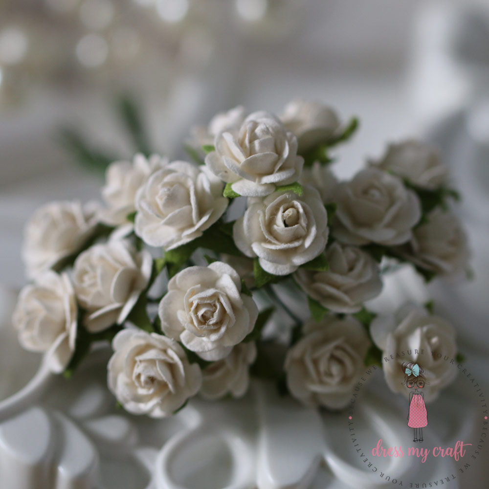 Micro Mini Roses - Ivory – CRAFTERS CORNER