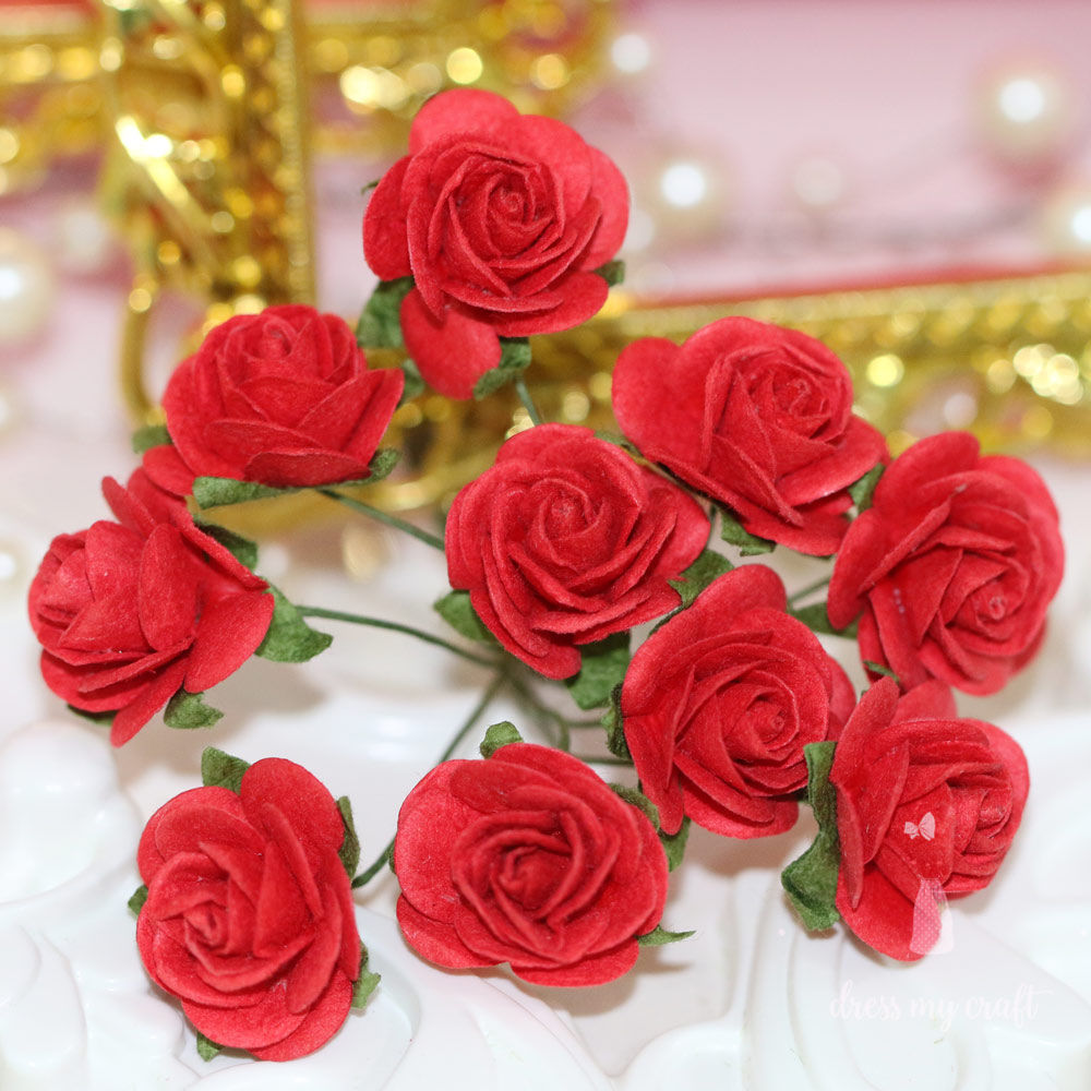 Micro Red Roses Micro Roses - Red – CRAFTERS CORNER