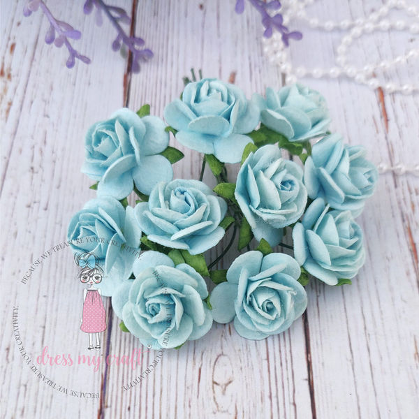 Micro Roses - Sky Blue