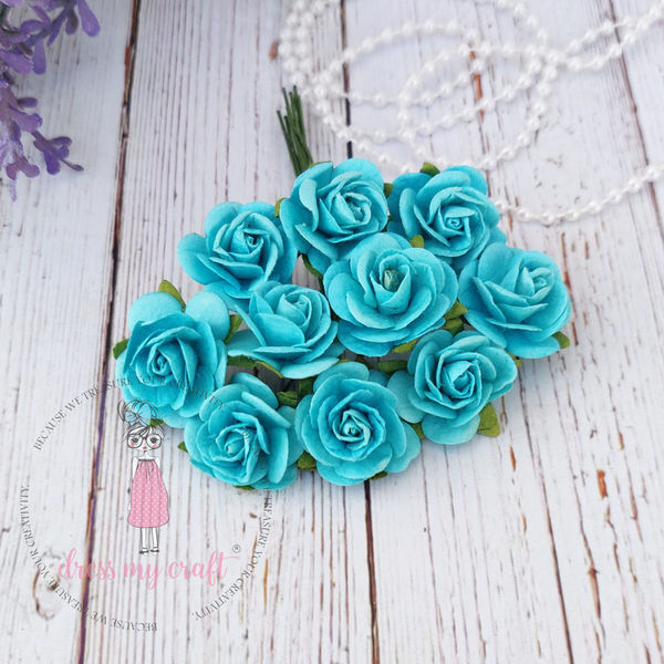 Micro Roses - Firozi Blue