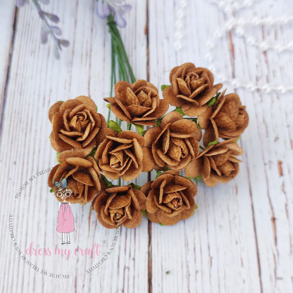 Micro Mini Roses - Caramel