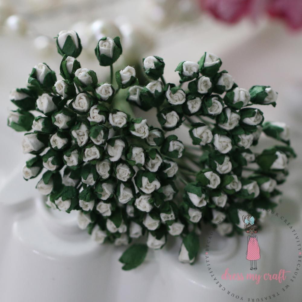 Micro Mini Rose Buds - Ivory