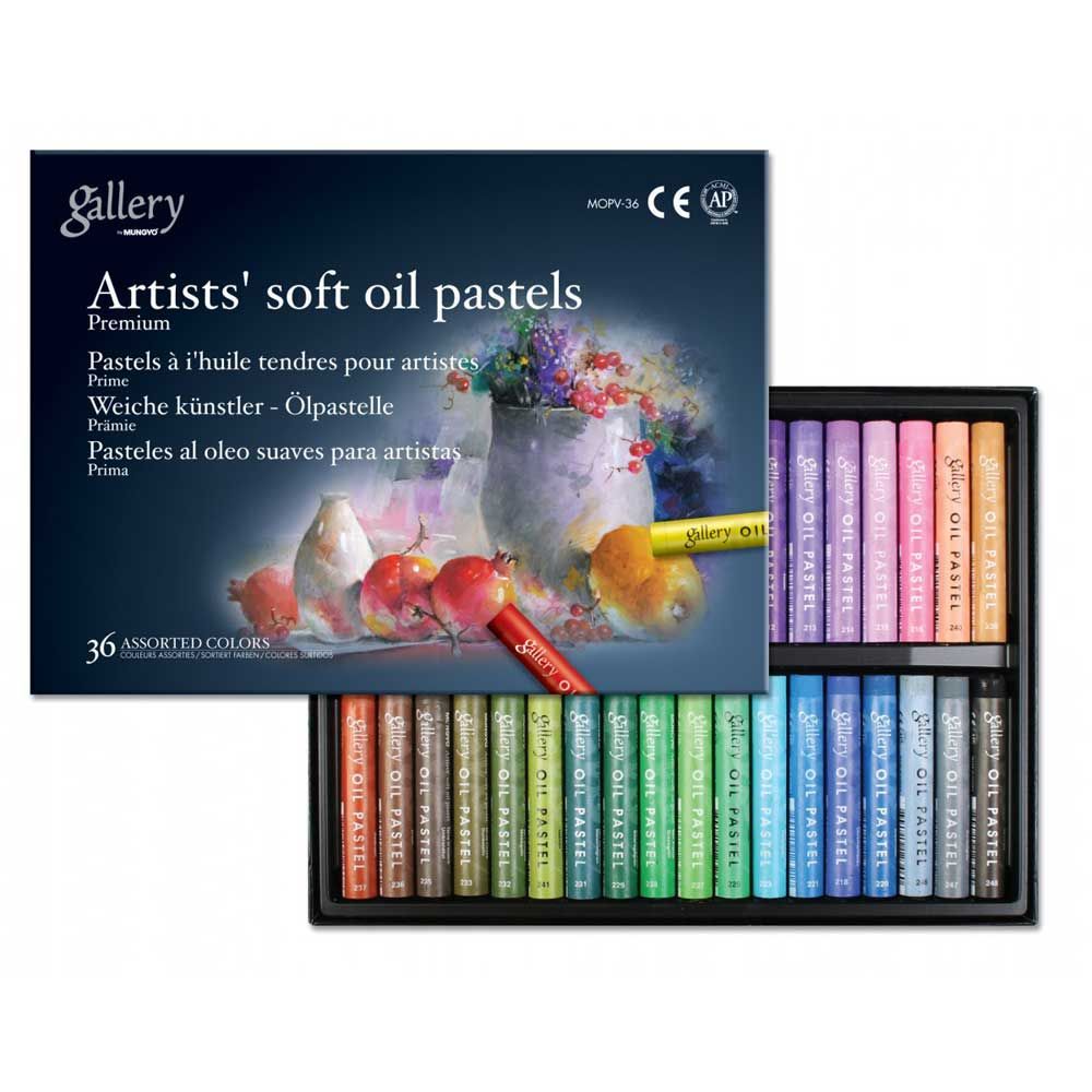 Artists’ Soft Oil Pastels - 36 Assorted Colors