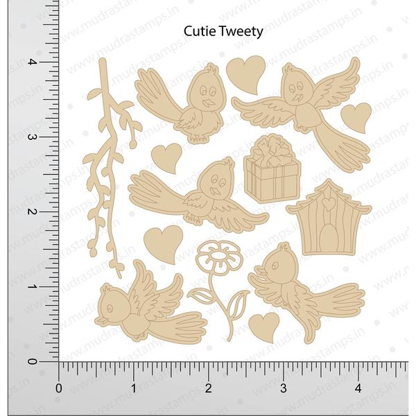 Cutie Tweety - Chipboard