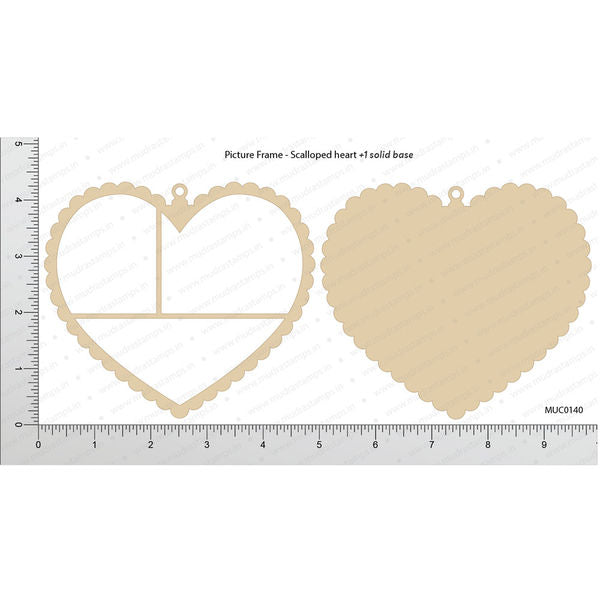 Picture Frame - Scalloped Heart - Chipzeb