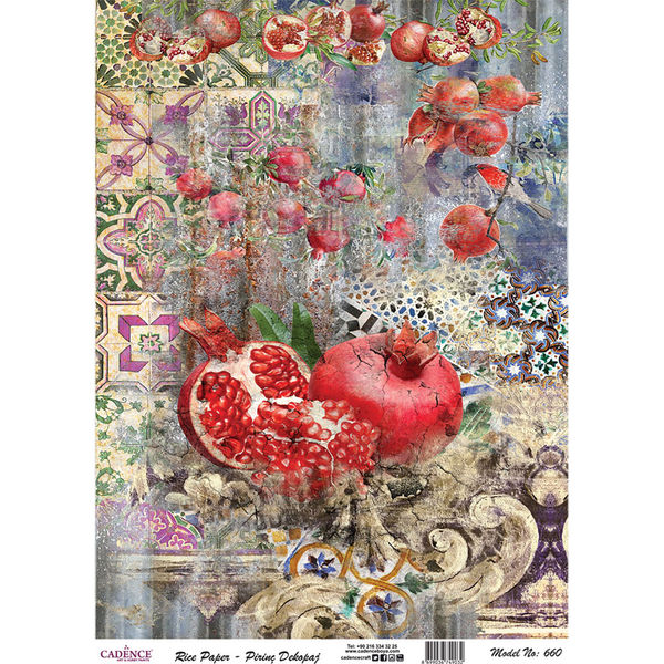 Rice Decoupage Paper - A3 Size (Model No 660)