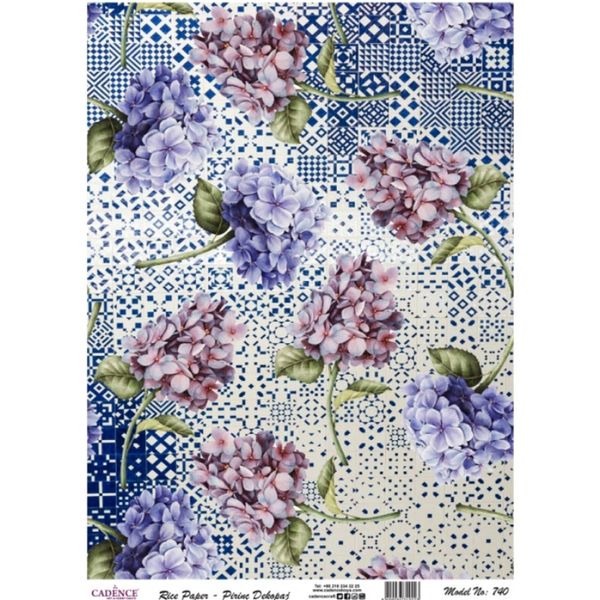 Rice Decoupage Paper - A3 Size (Model No 740)