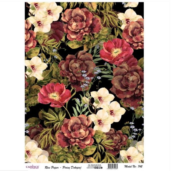 Rice Decoupage Paper - A3 Size (Model No 742)