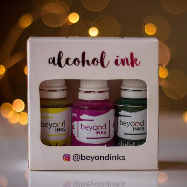 Alcohol Inks Pack 5 (Sunshine, Magenta, Pine)