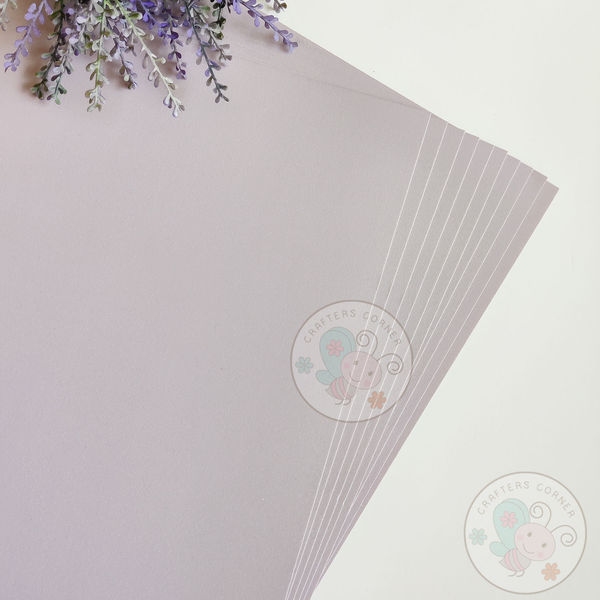 Plain Lilac Cardstock - 11.9" x 11.9" - 250 GSM