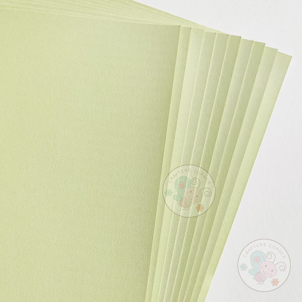 Plain Pista Green Cardstock - 12" x 12" - 250 GSM