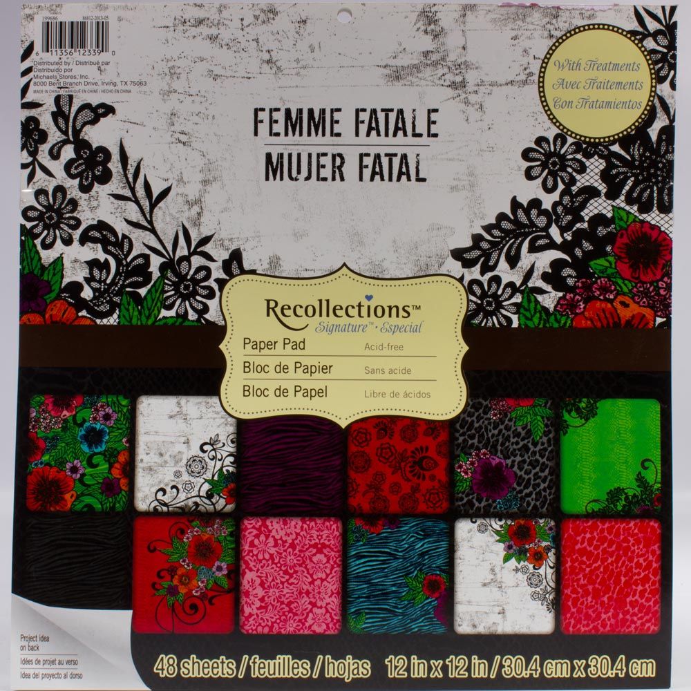 FEMME FATALE - 12" x 12" Paper Pad