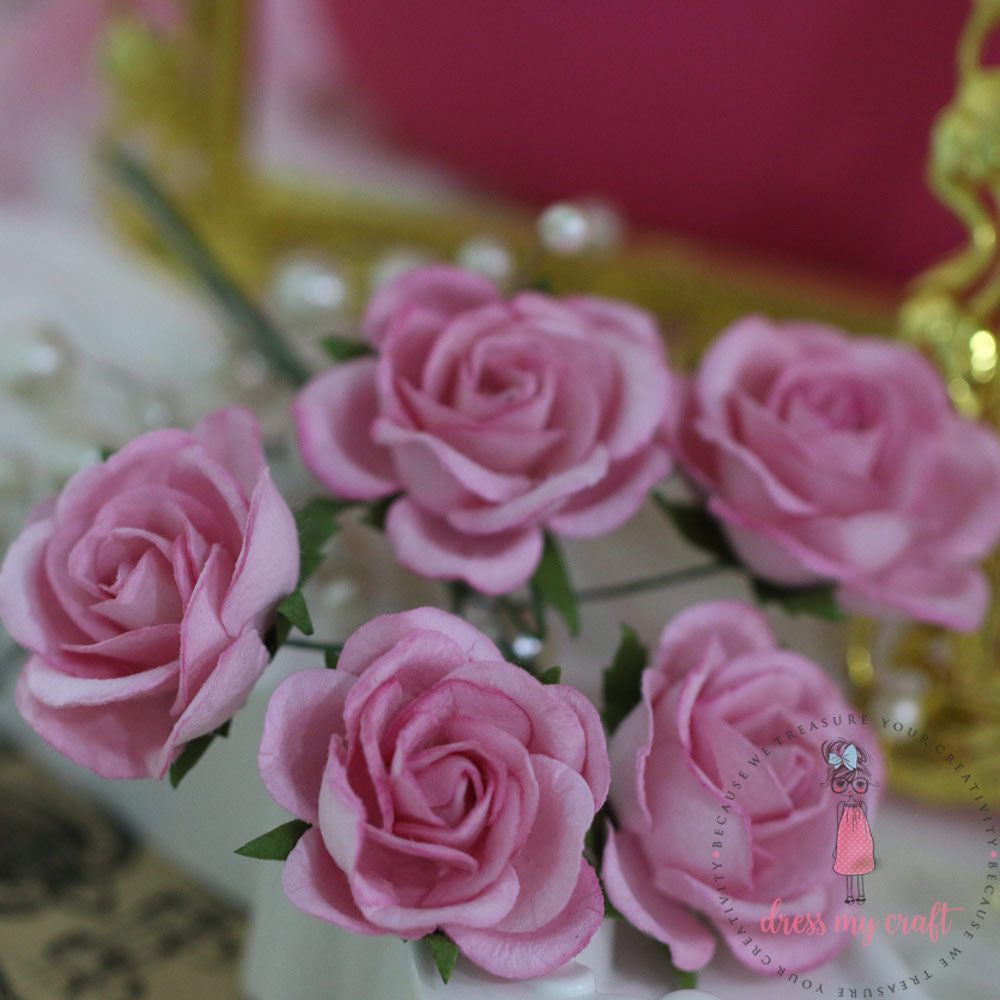 Curved Roses 35 MM - Pink