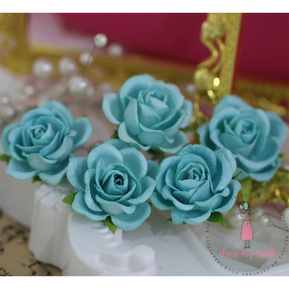 Curved Roses 35 MM - Blue – CRAFTERS CORNER