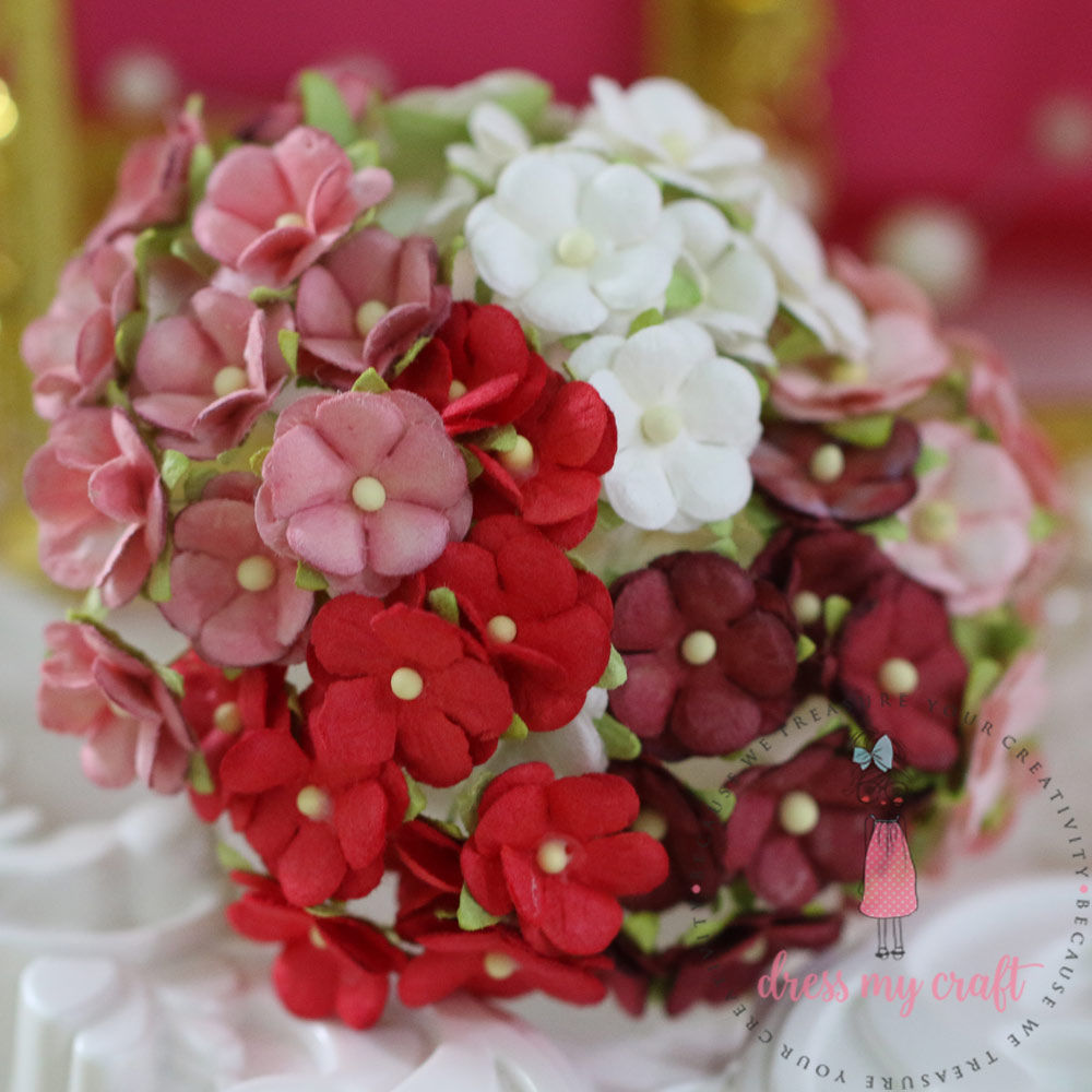 Retro Flower - Pink & Red Combo