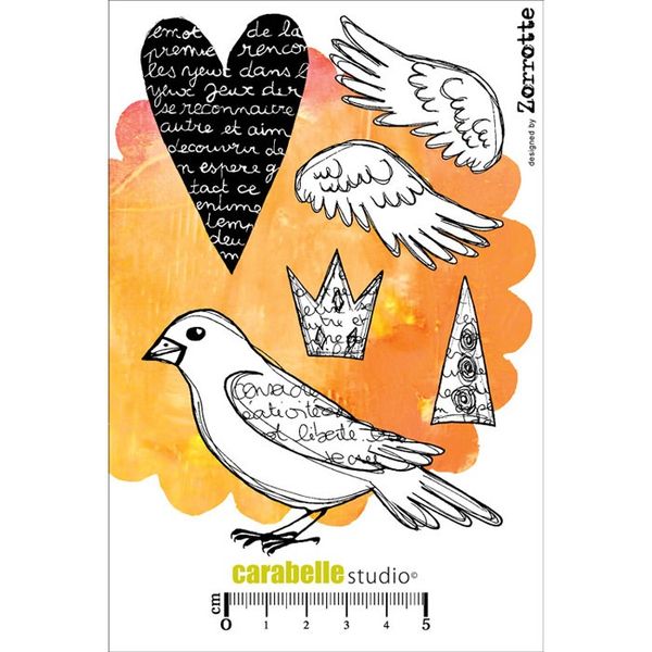 Stamps - Le coeur et l'oiseau by Zorrotte