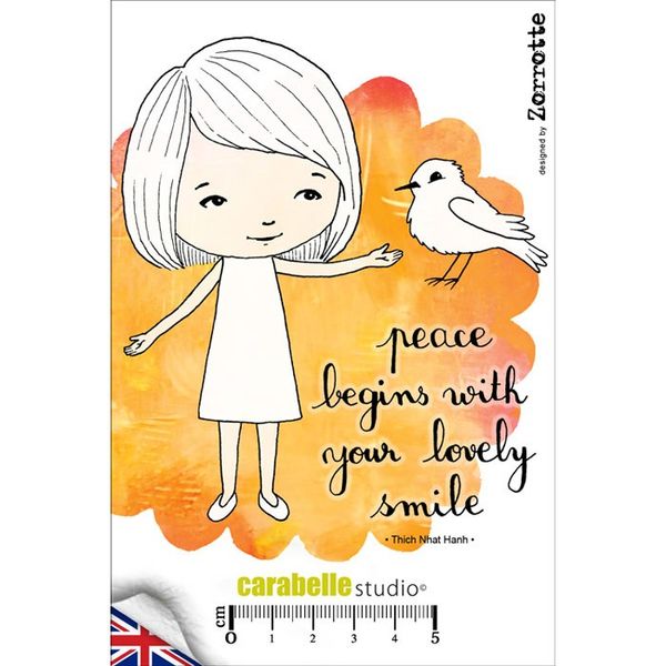 Stamps - The girl smiling by Zorrotte