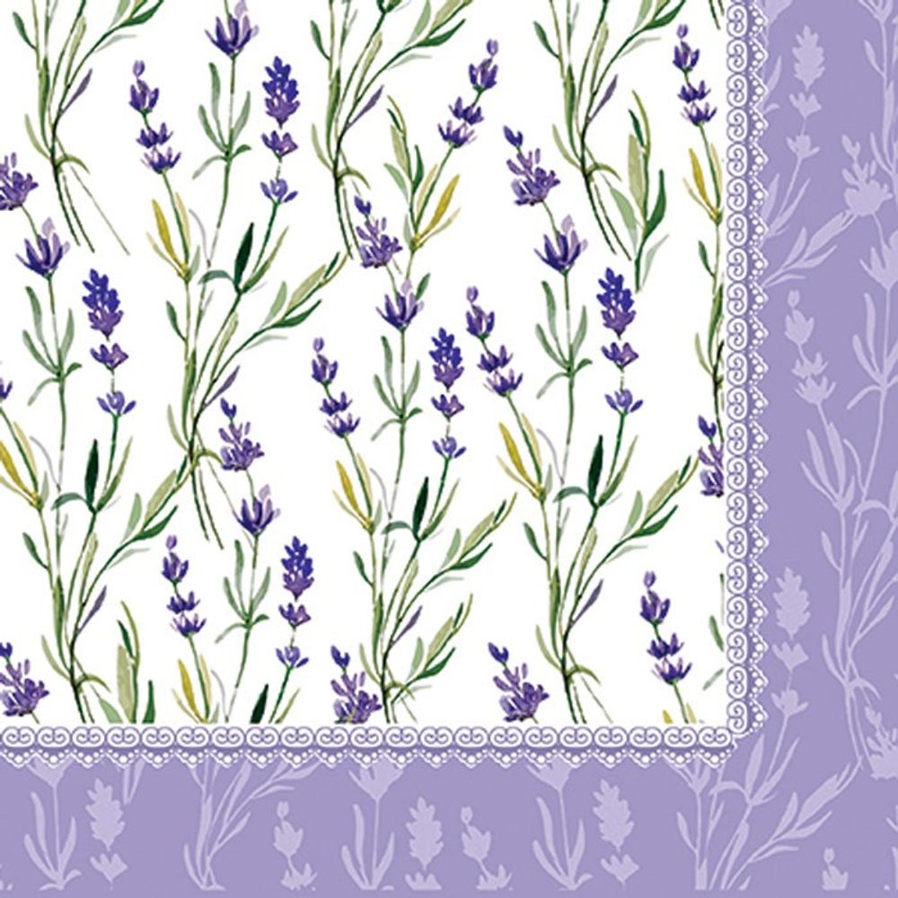 Napkin - Lavender Meadow (Decoupage Napkin)