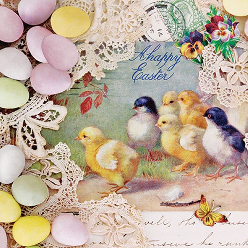 Napkin - Easter Letter (Decoupage Napkin)