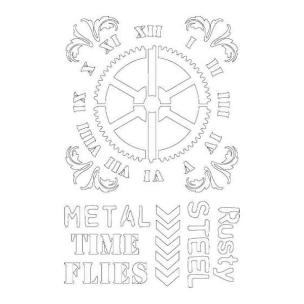 Tick Tock - Stencil 6" x 9"