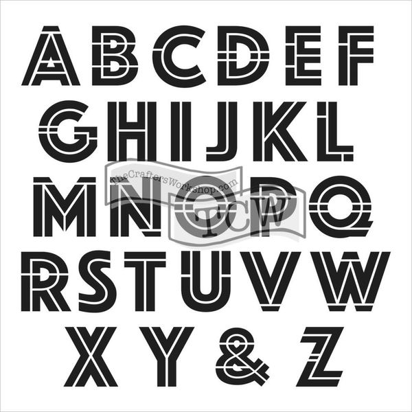 Art Deco Alphabet - Stencil