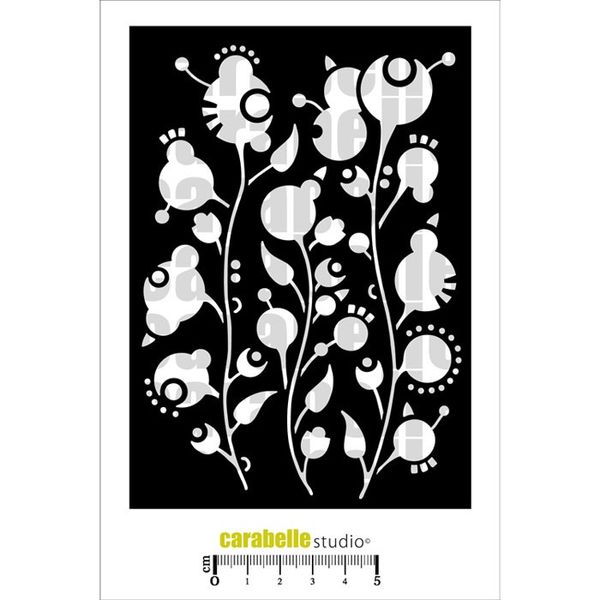 Stencil - Boule en fleur by Azoline