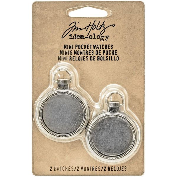 Mini Pocket Watch Frames - Antique Nickel