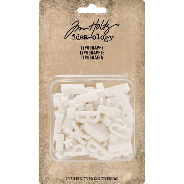 White .75" Plastic Alphabet 73/Pkg