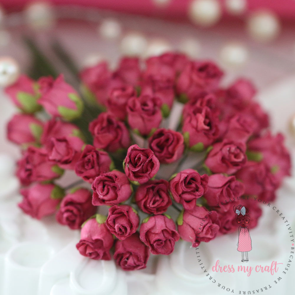 Twisted Rose Buds - Vintage Pink