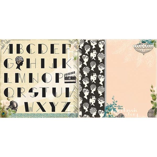 Hollywood Vogue Double Feature - 25 Pcs of 12" x 12" Paper