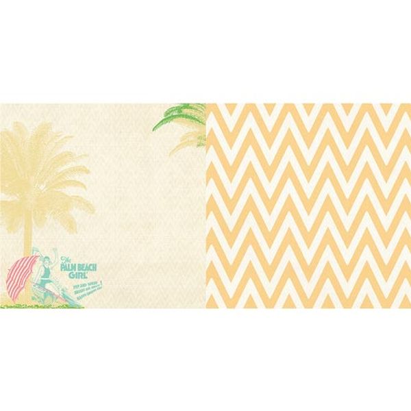 PALM BEACH GIRL - 25 Pcs of 12" x 12" Paper