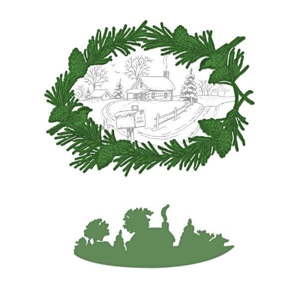 Snowy Pines Cabin Die