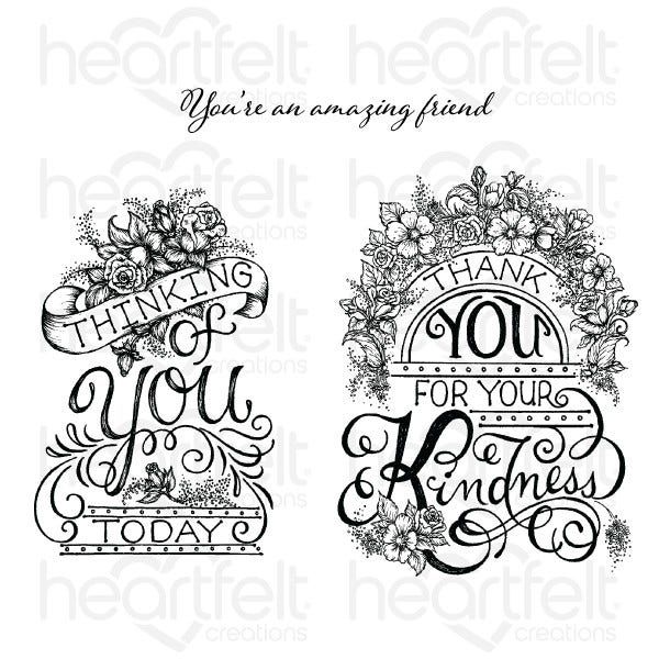 Elegant Gateway Sentiments Cling Stamp Set