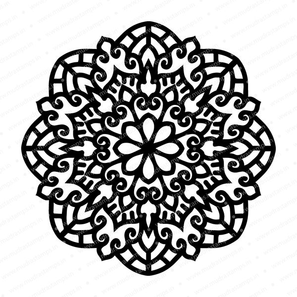 Mandala 6" x 6" - Stencil