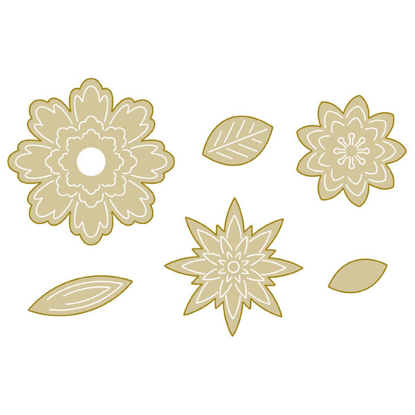 Flower Fold Steel Rule - Die
